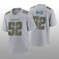 Custom #52 Gray LAC Football Shirt Top