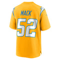 Custom #52 Gold LAC Football Shirt Top