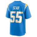 Custom #55 Blue LAC Football Shirt Top