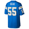 Custom #55 Powder Blue LAC Football Shirt Top