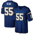 Custom #55 Royal LAC Football Shirt Top