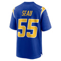 Custom #55 Royal LAC Football Shirt Top
