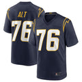 Custom #76 Navy LAC Football Shirt Top