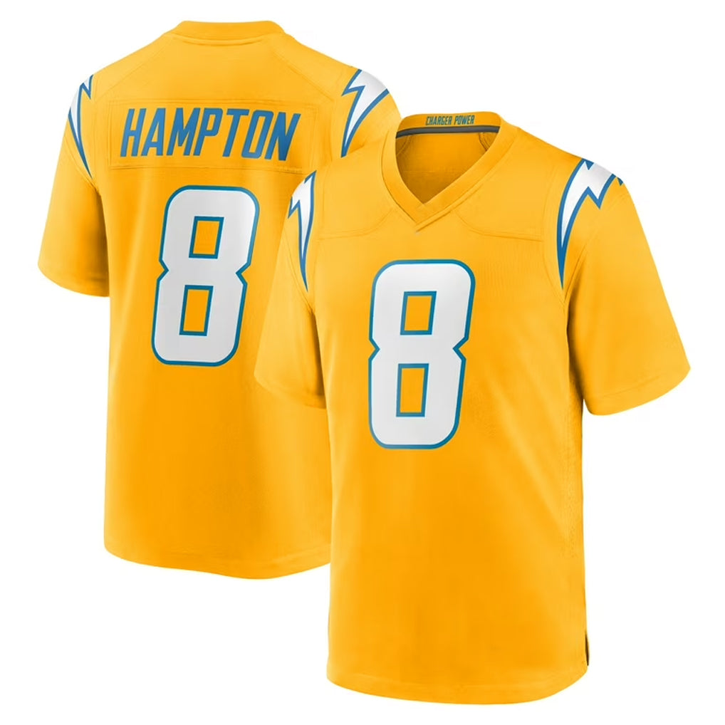 Custom #8 Gold LAC Football Shirt Top