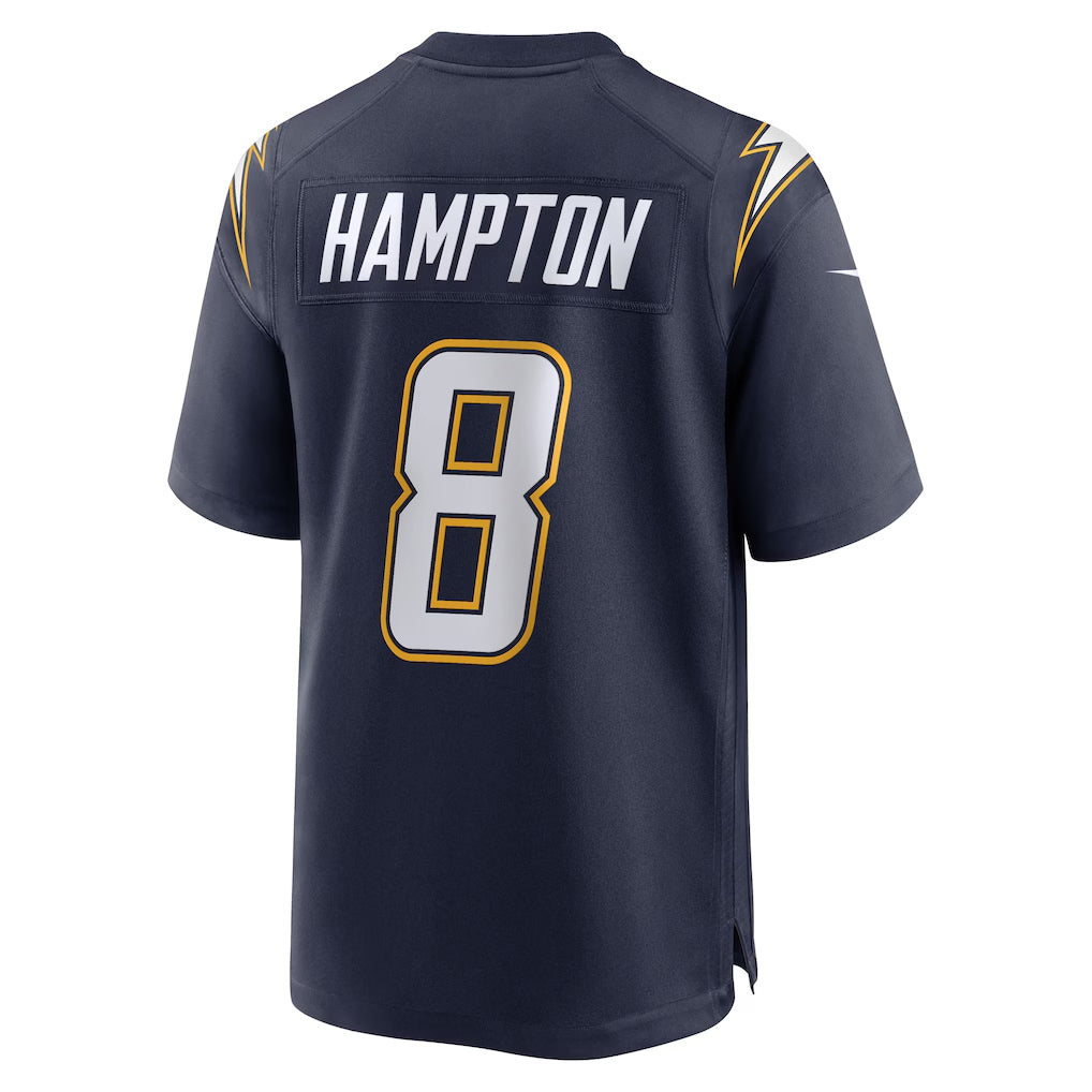 Custom #8 Navy LAC Football Shirt Top