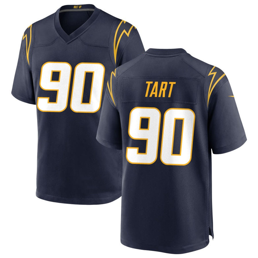 Custom #90 Navy LAC Football Shirt Top