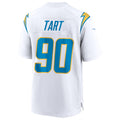 Custom #90 White LAC Football Shirt Top