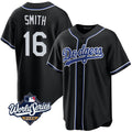 Custom #16 Black 2025 LAD Baseball Shirt Top