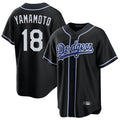 Custom #18 Black LAD Baseball Shirt Top