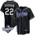 Custom #22 Black 2025 LAD Baseball Shirt Top