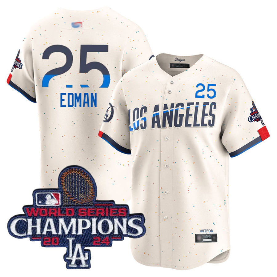 Custom #25 City Connect World Series Champions LAD Baseball Shirt Top