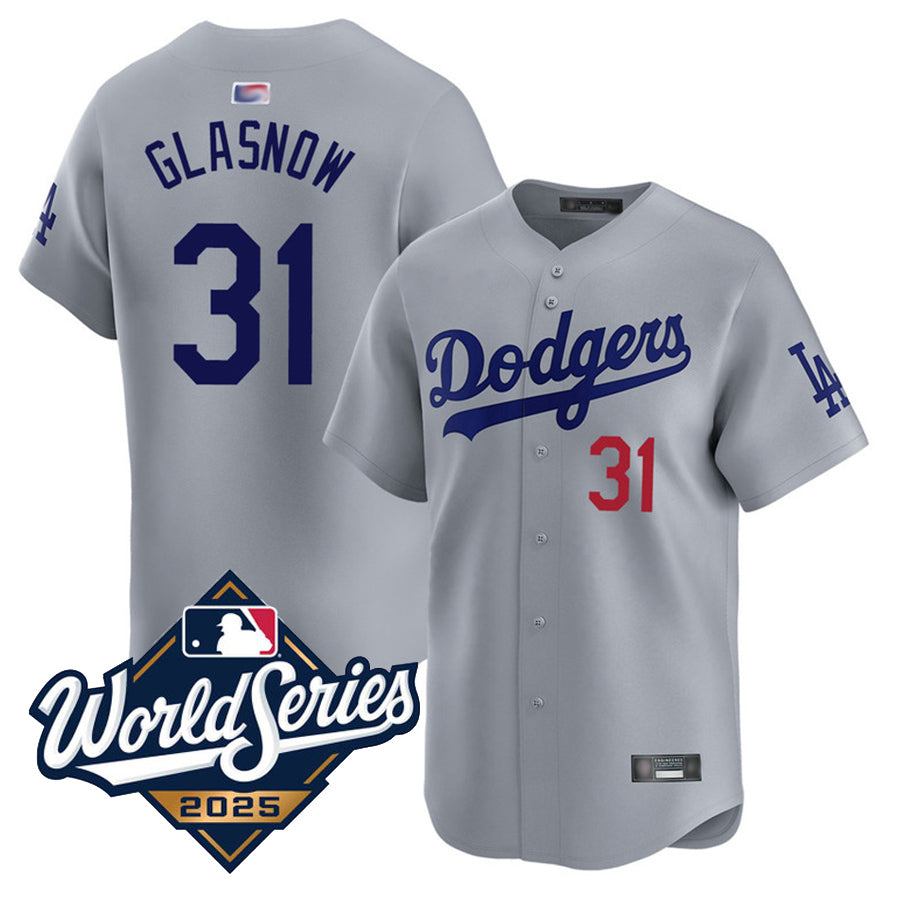 Custom #31 Gray LAD Baseball Shirt Top