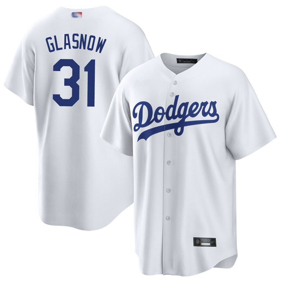 Custom #31 White LAD Baseball Shirt Top