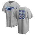 Custom #33 Gray LAD Baseball Shirt Top