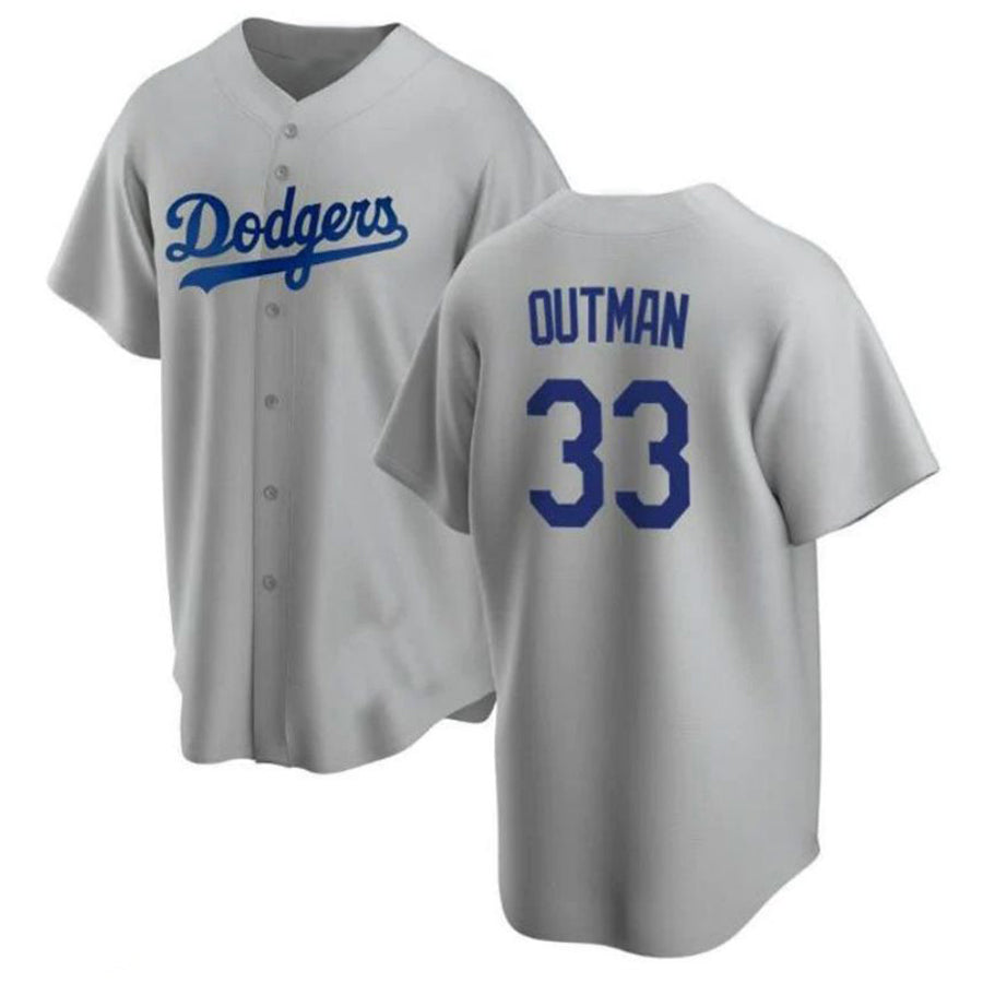 Custom #33 Gray LAD Baseball Shirt Top