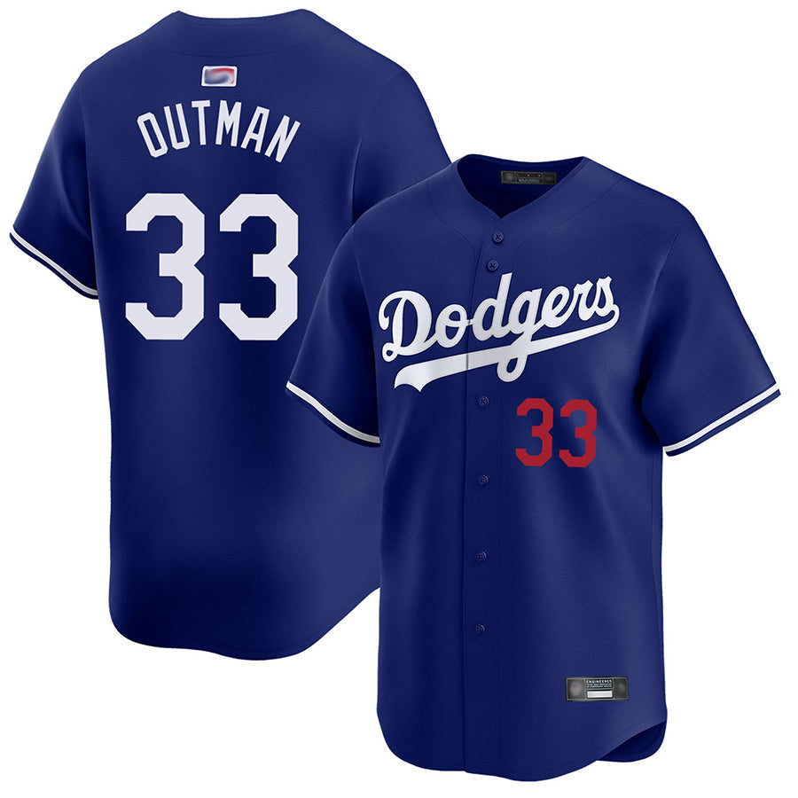 Custom #33 Royal LAD Baseball Shirt Top