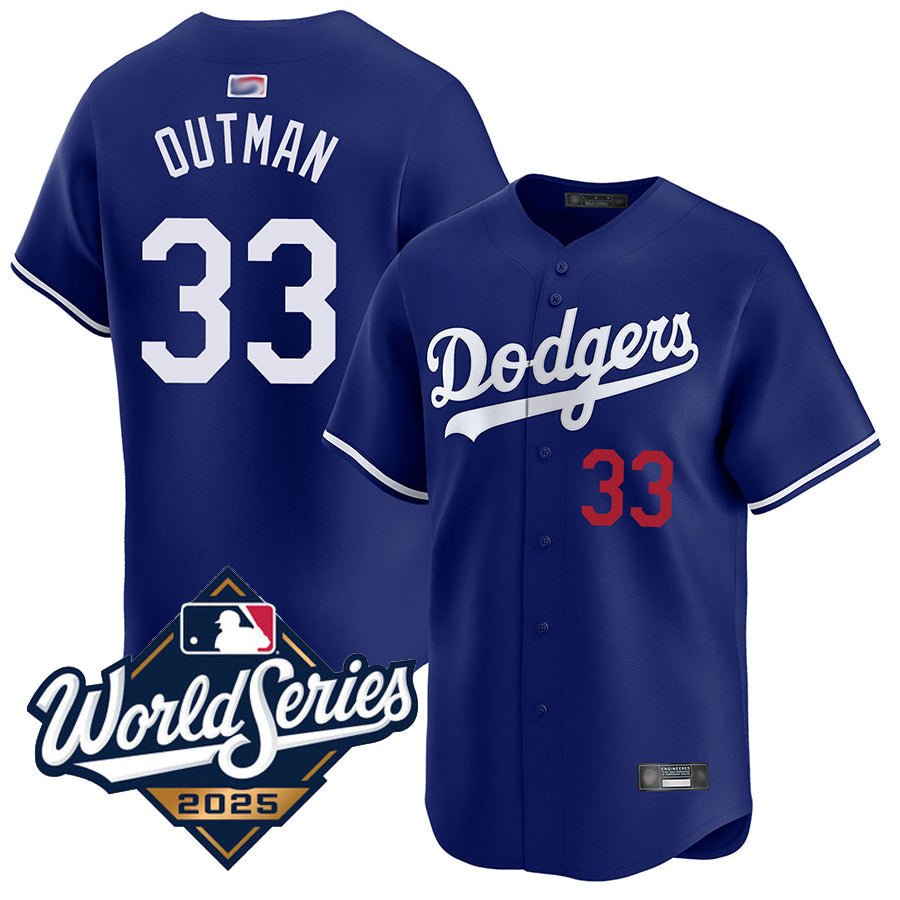 Custom #33 Royal LAD Baseball Shirt Top