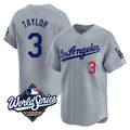 Custom #3 Gray LAD Baseball Shirt Top