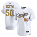 Custom #50 White LAD Baseball Shirt Top