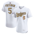Custom #5 White LAD Baseball Shirt Top