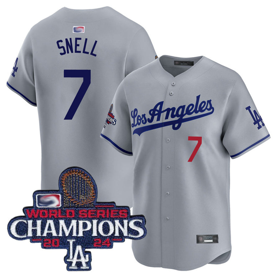 Custom #7 World Series Champions LAD Baseball Shirt Top