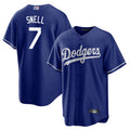 Custom #7 Royal LAD Baseball Shirt Top