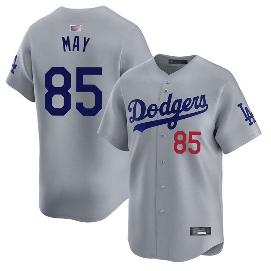 Custom #85 Gray LAD Baseball Shirt Top