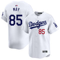 Custom #85 White LAD Baseball Shirt Top