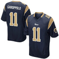 Custom #11 Navy LAR Football Shirt Top