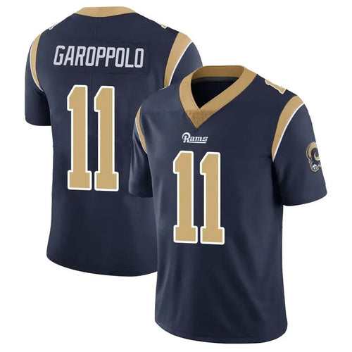 Custom #11 Navy LAR Football Shirt Top