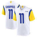 Custom #11 White LAR Football Shirt Top