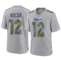 Custom #12 Gray LAR Football Shirt Top