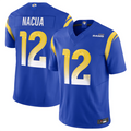 Custom #12 Royal LAR Football Shirt Top