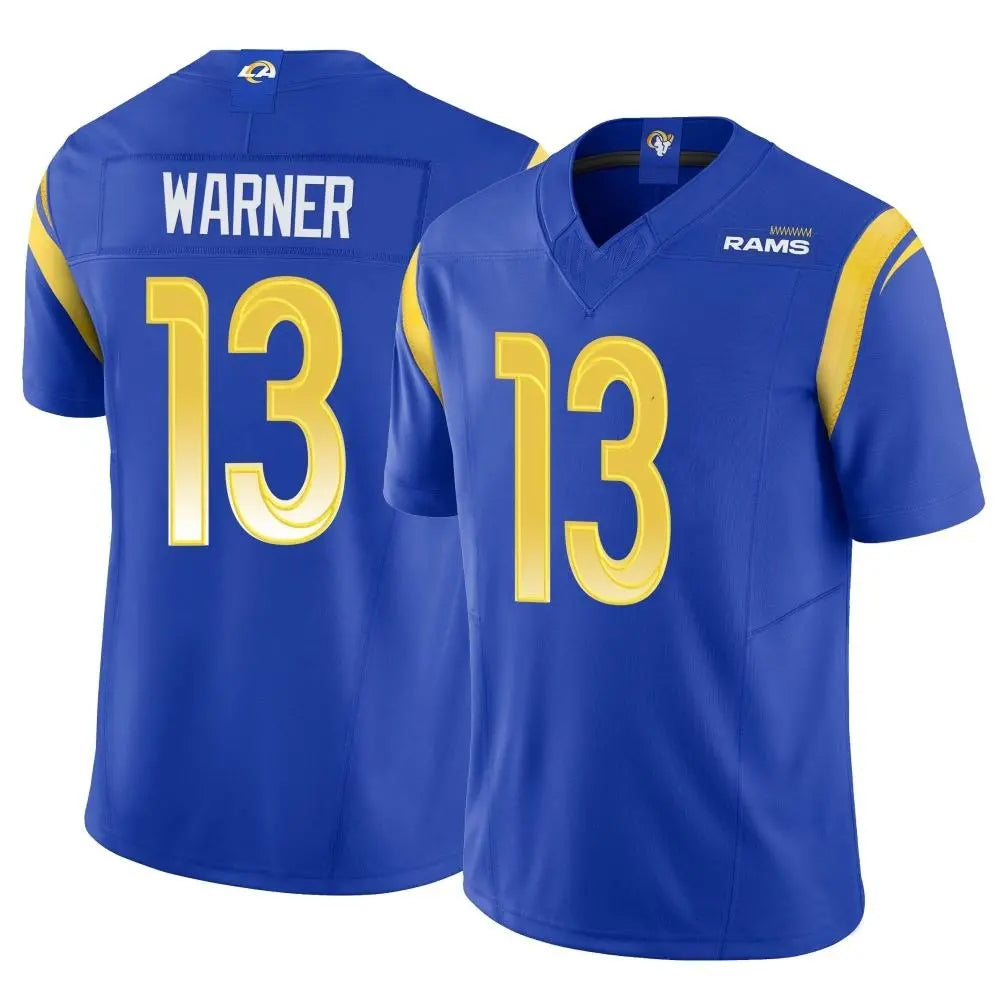 Custom #13 Royal LAR Football Shirt Top
