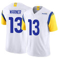 Custom #13 White LAR Football Shirt Top