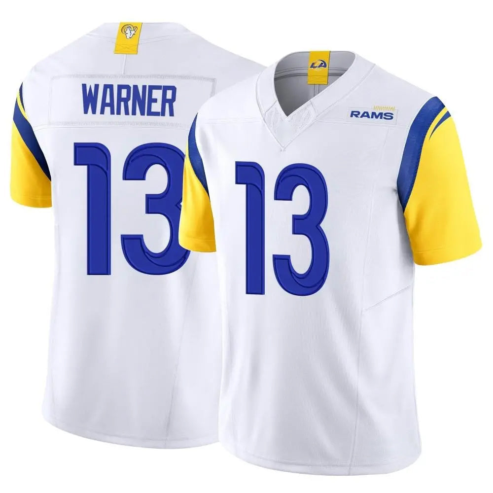 Custom #13 White LAR Football Shirt Top