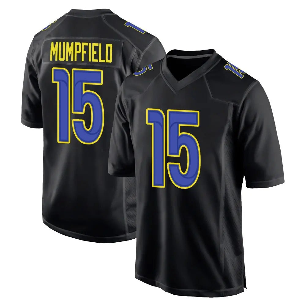 Custom #15 Black LAR Football Shirt Top