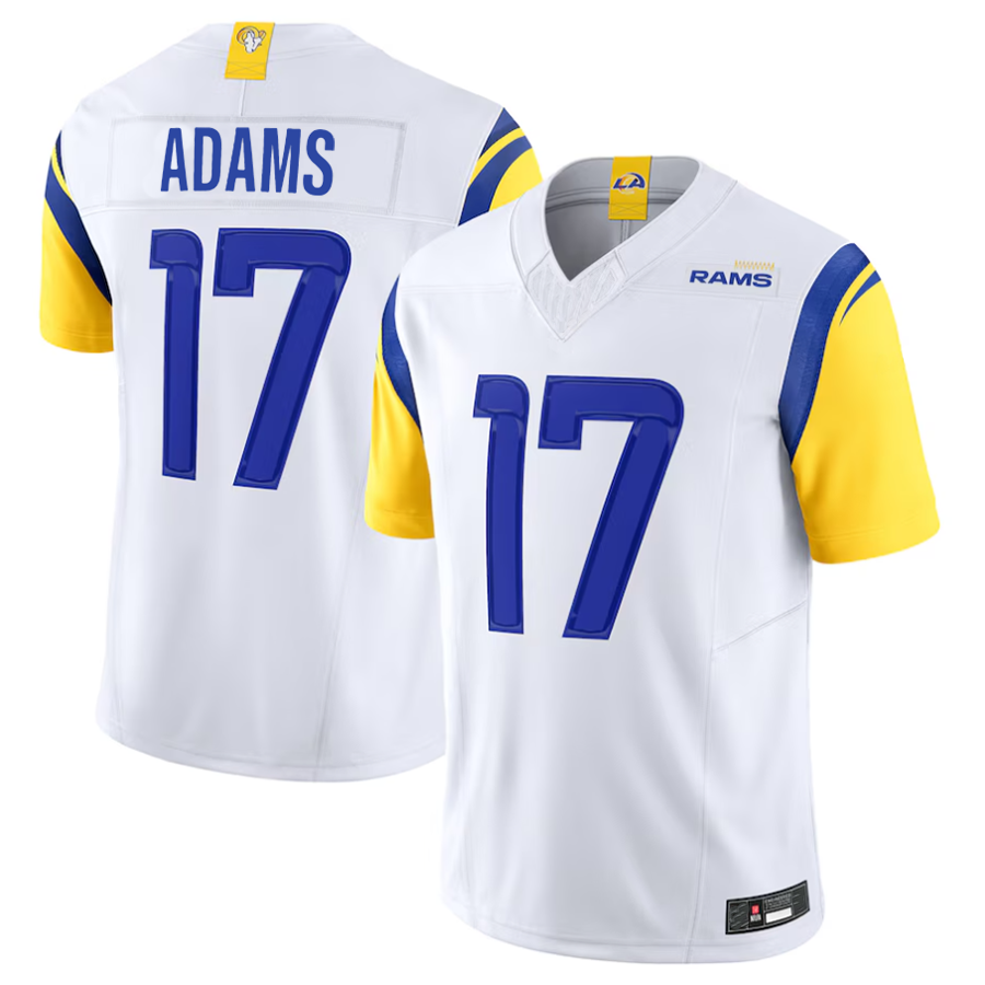 Custom #17 White LAR Football Shirt Top