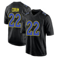 Custom #22 Black LAR Football Shirt Top