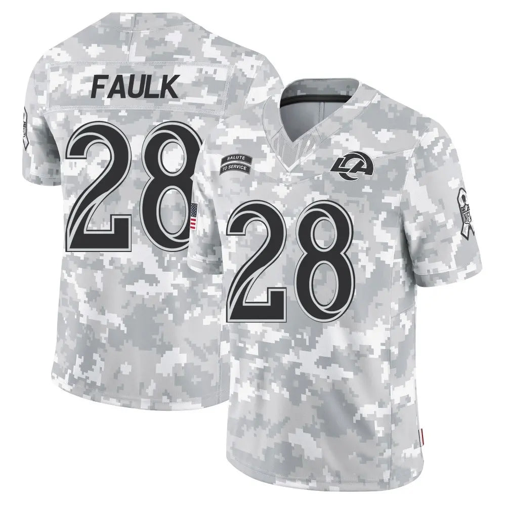 Custom #28 LAR Football Shirt Top