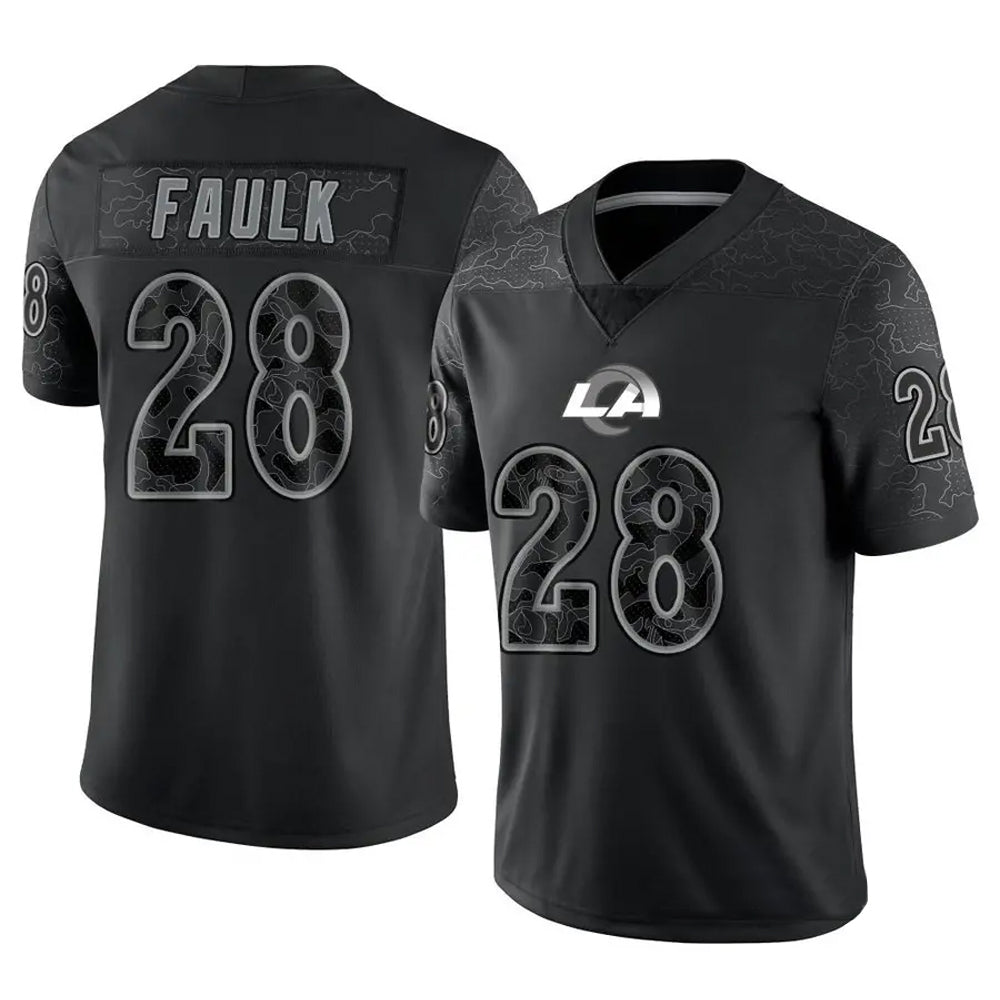 Custom #28 Black LAR Football Shirt Top