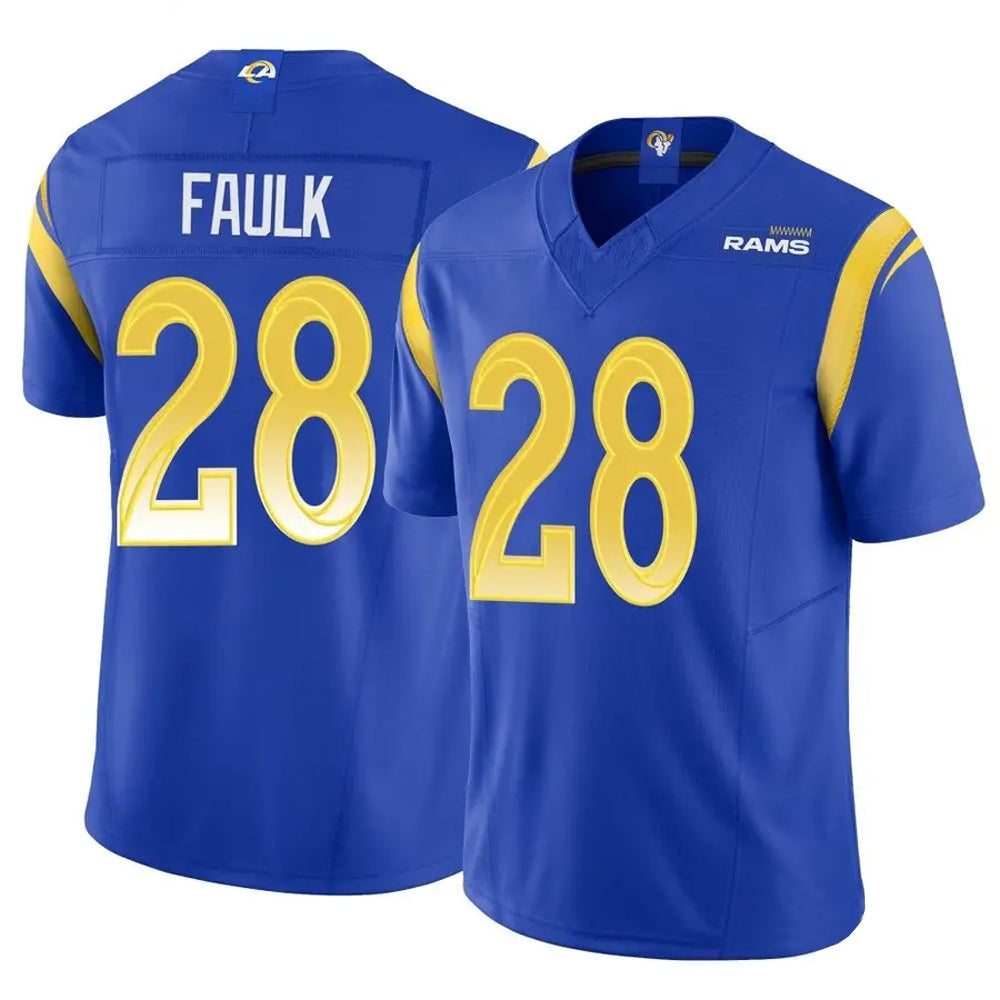 Custom #28 Royal LAR Football Shirt Top