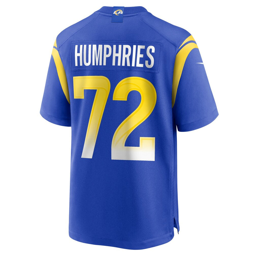 Custom #72 Royal LAR Football Shirt Top