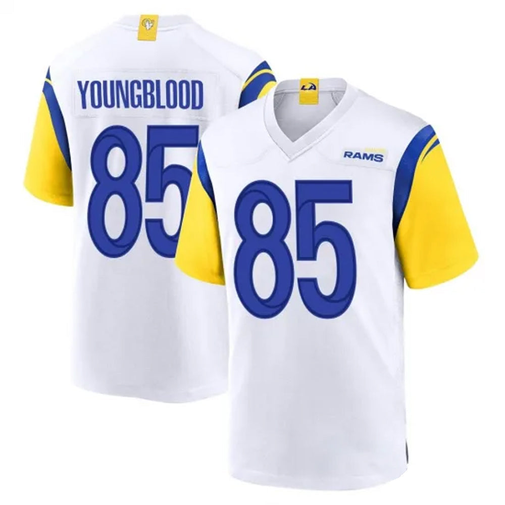 Custom #85 White LAR Football Shirt Top