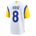 Custom #8 White LAR Football Shirt Top