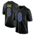 Custom #8 Black LAR Football Shirt Top