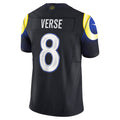 Custom #8 Blue LAR Football Shirt Top