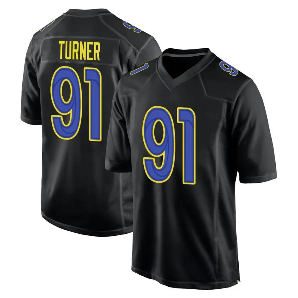 Custom #91 Black LAR Football Shirt Top