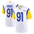 Custom #91 White LAR Football Shirt Top