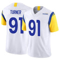 Custom #91 White LAR Football Shirt Top